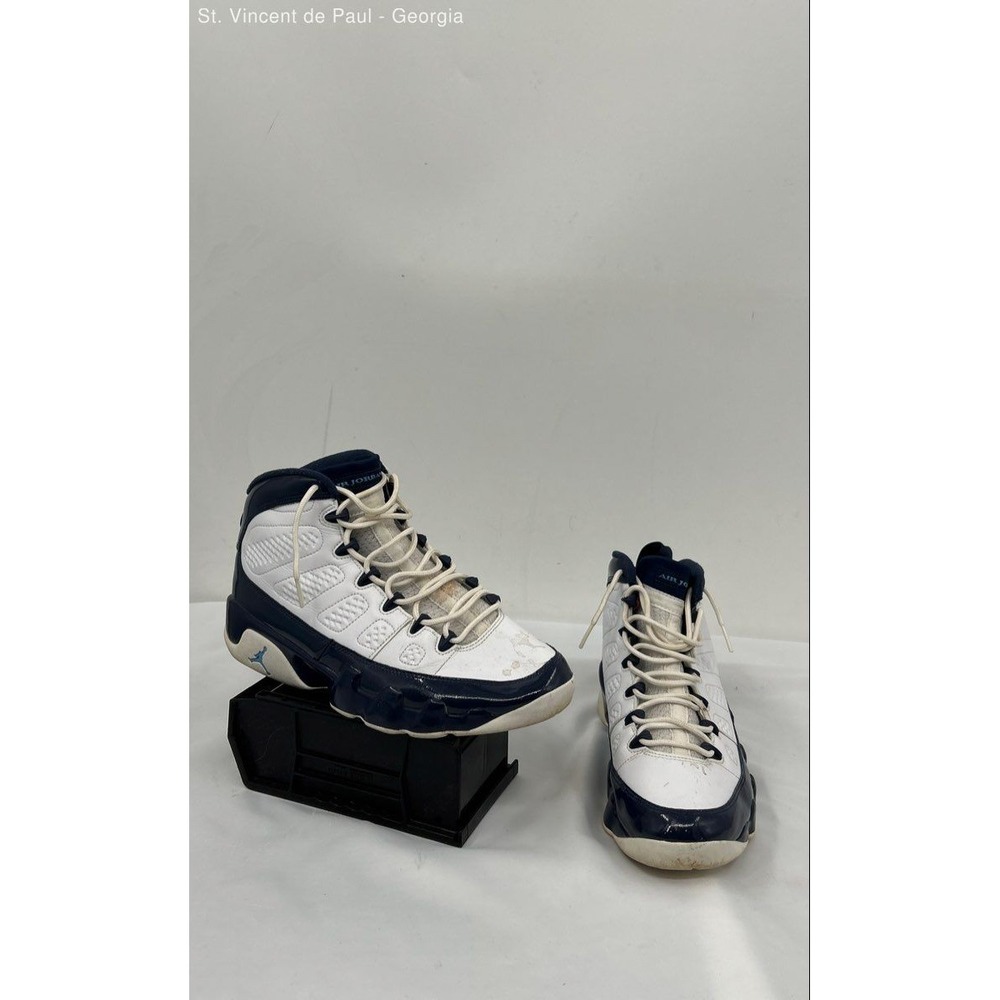 Nike Jordan 9 Unc Blue Solid Athletic Shoe Men's Size 9 Basketball